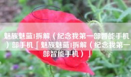 魅族魅蓝1拆解（纪念我第一部智能手机）部手机「魅族魅蓝1拆解（纪念我第一部智能手机）」