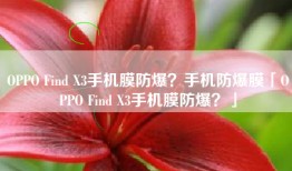 OPPO Find X3手机膜防爆？手机防爆膜「OPPO Find X3手机膜防爆？」