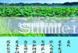 企业建网站的详细步骤
