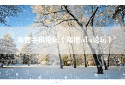 海信手机论坛（海信vidaa论坛）