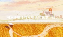 可米手机（可米电话新版本下载）