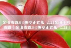 金山毒霸2013悟空正式版  v3.3.1金山手机毒霸「金山毒霸2013悟空正式版  v3.3.1」