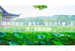 新市井商业「降生」，快手进入更「自洽」的新阶段
