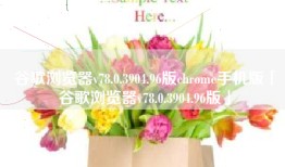 谷歌浏览器v78.0.3904.96版chrome手机版「谷歌浏览器v78.0.3904.96版」