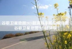 谷歌卫星地图2024超清版手机卫星地图「谷歌卫星地图2024超清版」