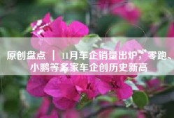 原创盘点 ｜ 11月车企销量出炉，零跑、小鹏等多家车企创历史新高