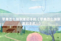 苹果怎么强制重启手机（苹果怎么强制重启手机14）