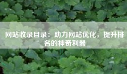 网站收录目录：助力网站优化，提升排名的神奇利器