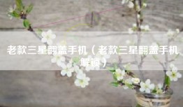 老款三星翻盖手机（老款三星翻盖手机解锁）
