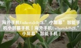 海外手机UnihertzJelly2E,”小屏幕”智能手机小屏幕手机「海外手机UnihertzJelly2E,”小屏幕”智能手机」