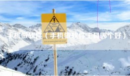 手机做软件（手机做软件工具哪个好）