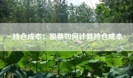持仓成本：股票如何计算持仓成本