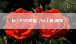 玩手机的表情（玩手机 表情）