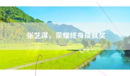 张艺谋，荣耀终身成就奖