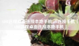 ADB远程桌面连接本地手机adb连接手机「ADB远程桌面连接本地手机」
