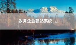 岁月企业建站系统  5.1
