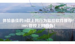 体验最佳的10款上网行为监控软件推荐！100%管控上网行为！
