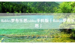 Roblox罗布乐思roblox手机版「Roblox罗布乐思」