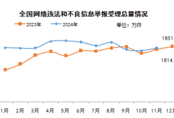 2024年11月全国网络举报受理情况