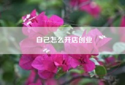 自己怎么开店创业