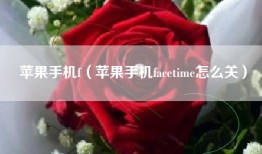 苹果手机f（苹果手机facetime怎么关）