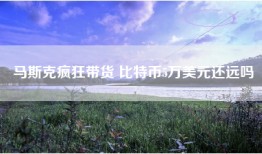 马斯克疯狂带货 比特币5万美元还远吗