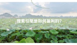 搜索引擎是如何盈利的？