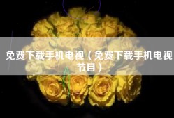 免费下载手机电视（免费下载手机电视节目）