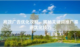高效广告优化攻略，揭秘关键词推广渠道优化技巧