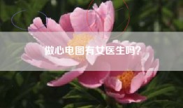 做心电图有女医生吗？