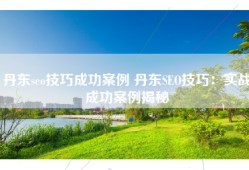丹东seo技巧成功案例 丹东SEO技巧：实战成功案例揭秘