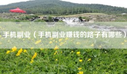 手机副业（手机副业赚钱的路子有哪些）