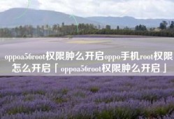 oppoa56root权限肿么开启oppo手机root权限怎么开启「oppoa56root权限肿么开启」
