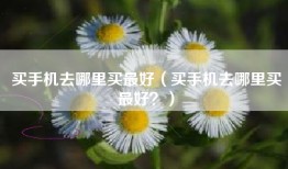 买手机去哪里买最好（买手机去哪里买最好？）