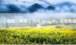 【周四·科普】为何 Google Play 没有电脑版