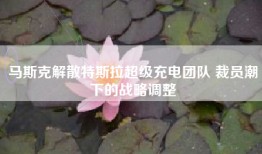 马斯克解散特斯拉超级充电团队 裁员潮下的战略调整