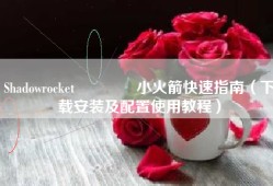 Shadowrocket🚀小火箭快速指南（下载安装及配置使用教程）