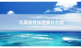 石英挠性加速度计介绍