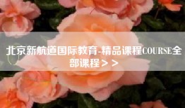 北京新航道国际教育-精品课程COURSE全部课程＞＞