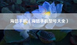 海信手机（海信手机型号大全）