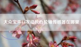 大众宝来1.6发动机凸轮轴传感器在哪里