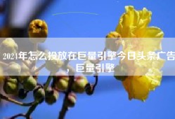 2024年怎么投放在巨量引擎今日头条广告，巨量引擎