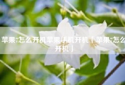 苹果7怎么开机苹果手机开机「苹果7怎么开机」