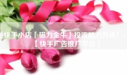 快手小店「磁力金牛」投流能力升级！-【快手广告推广平台】