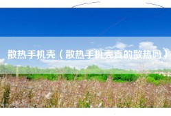 散热手机壳（散热手机壳真的散热吗）