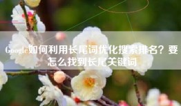 Google如何利用长尾词优化搜索排名？要怎么找到长尾关键词