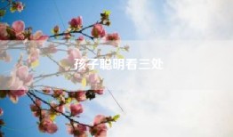 孩子聪明看三处
