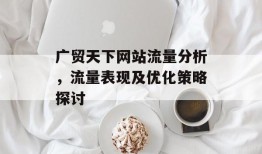 广贸天下网站流量分析，流量表现及优化策略探讨