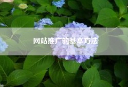 网站推广的基本方法