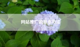 网站推广的基本方法